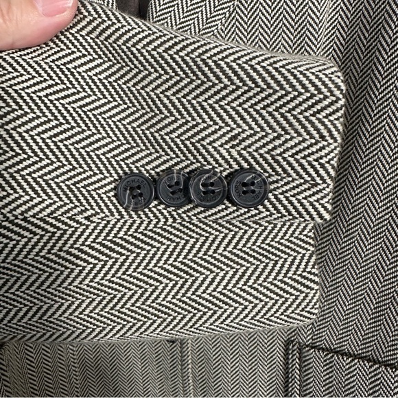MICHAEL Michael Kors herringbone jacket, brown/cream, cotton, lined - Picture 2 of 9